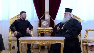 United24- Zelenskyy meets Archbishop of the Church of Cyprus