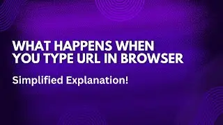 What happens when you type URL in Browser | 