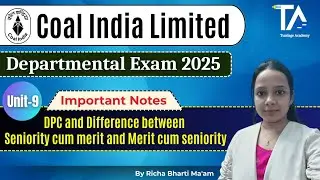 CIL Personnel Departmental Exam 2025 most Important topic DPC by Richa Bharti Ma'am||