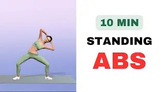 10 MIN STANDING ABS WORKOUT | Melt Belly Fat Fast