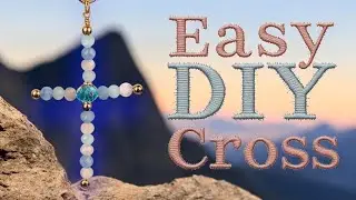 DIY Beaded Cross Necklace | Easy Step-by-Step Jewelry Tutorial#diyjewelry #diy