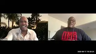 Eric Hayslett zoom with drummer Dante Roberson