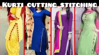💁🏼‍♀️ Highlight 🔥एक सिलाई करते ही पुरा कुर्ती को सी लो 💃Kurti Cutting Stitching New Design