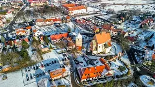 Niepołomice z lotu ptaka 06.01.2025r