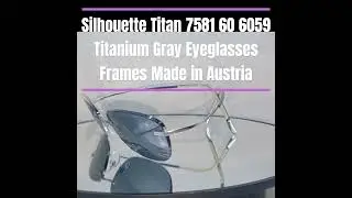 Silhouette Titan 7581 60 6059 Titanium Gray Eyeglasses Frames Made in Austria