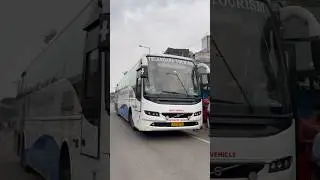 Telangana tourism Volvo 9400 semi sleeper bus in Hyderabad #volvobus #telangana #journey #business