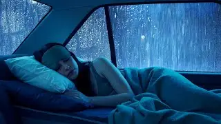 Rain Sounds for Sleep 🚗 Calm Car Rain to Relax Your Mind Quickly