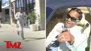 A$AP Rocky Jogging and Chatting, Still Working On New Album | TMZ Exclusive