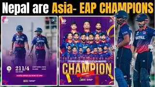 Nepal moving to the T20 World Cup like a Champion after winning Asia EAP trophy | Undefeated Nepal