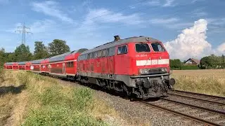 Die Baureihe 218 am RE2 im Spätsommer 2024