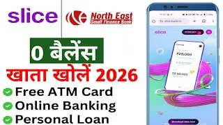 Slice Bank Account Opening | Slice Savings Account | Slice Account Opening | Zero Balance Account 