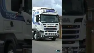 SCANIA Super V8 Truckfest Peterborough leave sounds of engines & horns #truckfestpeterborough #tomir