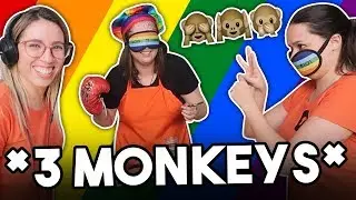 🙈🙉🙊 3 MONKEYS CHALLENGE 2 | #202FOODS