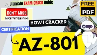 🔥How I CRACKED AZ-801 in 6 Hours | Configuring Windows Server Hybrid Advanced Services  | Free PDF🔥