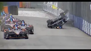 Formula E Season 11 Airborne Crash Compilation