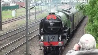 Tornado arrives into Babworth near Retford for water on 4th June 2016