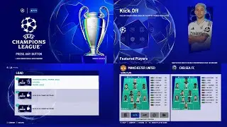 New Menu Graphic UEFA Champions League 24/25 - PES 2021 & Football Life 2025