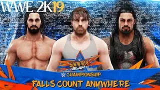 WWE 2K19 Roman Reigns vs Seth Rollins vs Dean Ambrose