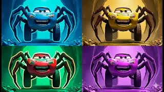 Lightning McQueen 🆚Spider Cars 🆚 Coffin Dance Song