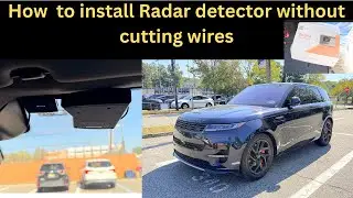 2023 Range Rover Sport Radar Installation with NO WIRE cutting. #rangeroversport #rangerover