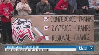 The Kent City football team is eyeing Ford Field as they prepare for their semifinal game this week