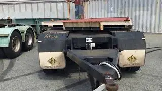 2002 SFM Engineering 23 Foot 4 Axle Flat Top Dog Trailer (CN77)