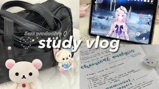 5am STUDY VLOG 📖☕️ how i take aesthetic notes, morning productive, study essentials, back to school 