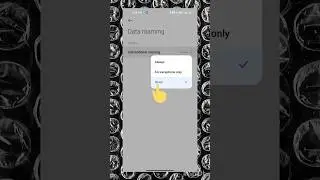 Mobile network roaming data secret setting #shorts