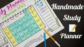 Handmade study planner | Study planner for students | How to make time table @twintag-ayeshafiroz