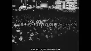 [1929-1930] New Year's Eve in Times Square (January 1st, 1930) Reupload