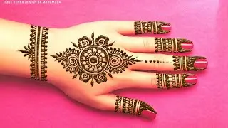 Very Easy Mehndi Design For Back Hand 🌿 Latest Mehndi Design 🌿 Unique Mehndi Design 