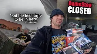 I Got CAUGHT Dumpster Diving at a Closing GameStop