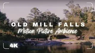 Old Mill Falls | 1 Hour Real-Time Ambience | No Music | 4K | 1998 Film Look | TV
