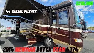 $400k MSRP! Tag Axle | 2014 Newmar Dutch Star 4374 Video Walkthrough | $210,000 #rv #rvwalkthroughs