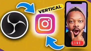Прямая трансляция 2024 года в INSTAGRAM с OBS с компьютера в ВЕРТИКАЛЬНОМ режиме