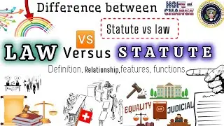 Difference between law vs statute Differences statute vs law Explain
