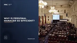 Why is personal manager so efficient - PRC Europe 2019 @ Budapest, Hungary, 20.05.19
