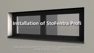 How to install the StoFentra Profi window sill - Installation of thermal insulation