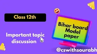 Ace Your Computer Science Exam: Model Paper Analysis 2025 (Bihar Board Class 12th)