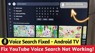 Fix YouTube Voice Search Problem on Android TV ⚡ | Full Solution