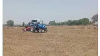 खेत को levlling का काम। new holland 5510 tractor on lasour levller #rj28farming #trending #video #yo