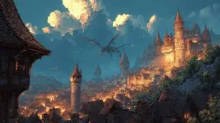 Streets of the Duskbound City | Cinematic Fantasy Ambience with Female Vocals (1 Hour)