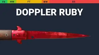 Stiletto Knife Doppler Ruby - Skin Float And Wear Preview