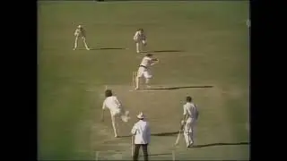 1587 DOUG WALTERS scores a six of the last ball of the day making 1oo in the session