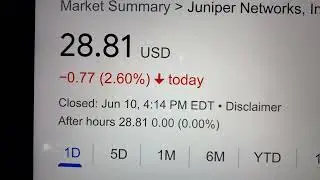 🔴 Juniper Networks Inc. JNPR Stock Trading Facts 🔴