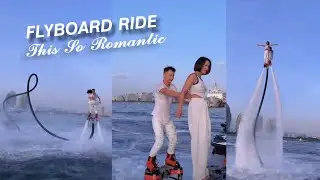 Flyboard Ride At Beach 😎🥰 This Girl Enjoying it From Beginning