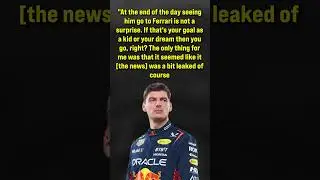 Max Verstappen UNFILTERED REACTION to Hamilton and Ferrari #f1 #formula1