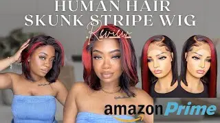 Bob wig| Skunk stripe Wig| Amazon Finds