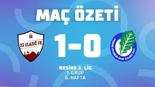 MA&Ccedil;IN &Ouml;ZETİ | Nesine 3. Lig 1. Grup | 23 Elazığ Futbol Kul&uuml;b&uuml; 1-0 Ergene Velimeşe Spor