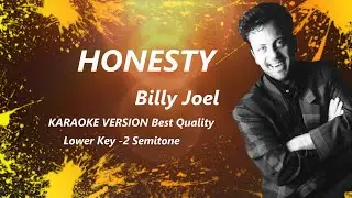 Honesty Billy Joel KARAOKE Lower Key -2 Semitone (NikyKaraoke)